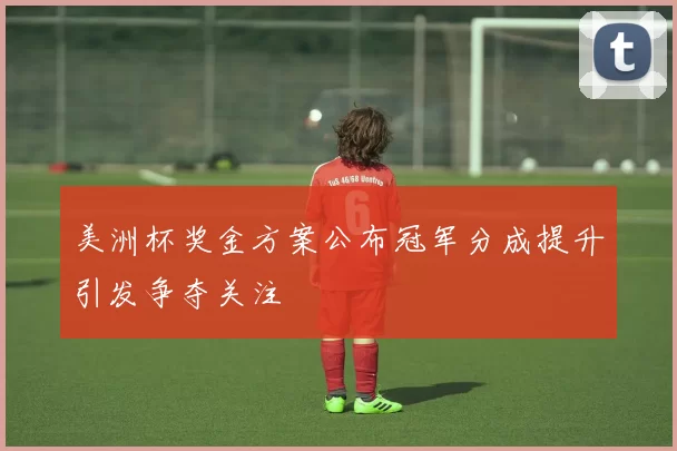 美洲杯奖金方案公布冠军分成提升引发争夺关注